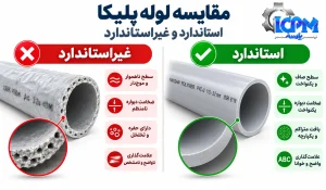 مقایسه لوله پلیکا استاندارد از غیراستاندارد
